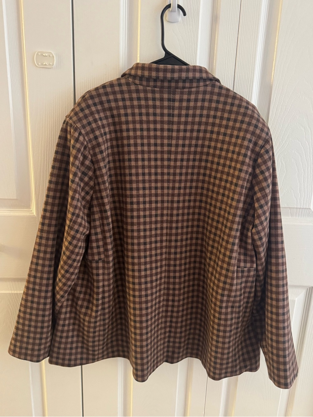 Torrid Brown Gingham Menswear Blazer Size 2 2X NWT Plaid Jacket - Picture 2 of 10